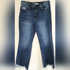 VERVET BY FLYING MONKEY Dark Indigo Flare Jeans